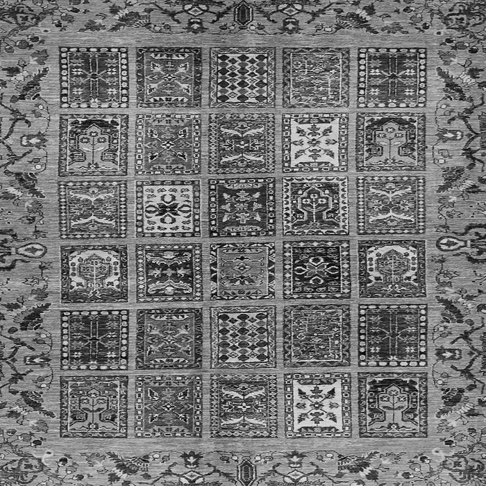 Square Abstract Gray Modern Rug, abs715gry