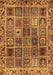 Abstract Brown Modern Rug, abs715brn