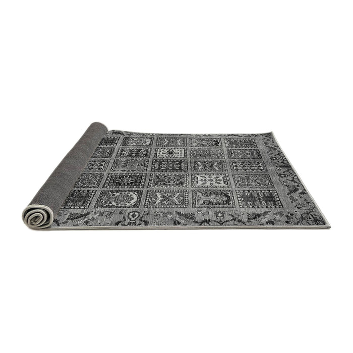Sideview of Abstract Gray Modern Rug, abs715gry