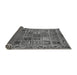 Sideview of Abstract Gray Modern Rug, abs715gry