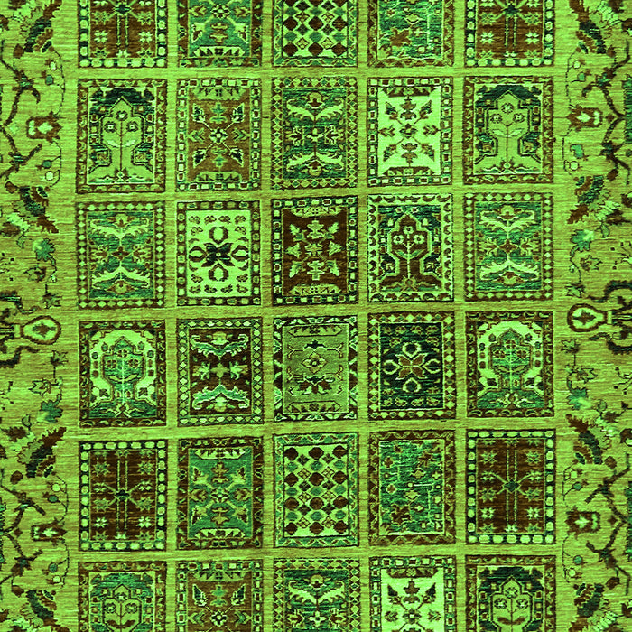 Abstract Green Modern Rug, abs715grn