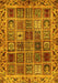 Abstract Yellow Modern Rug, abs715yw