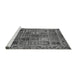 Sideview of Machine Washable Abstract Gray Modern Rug, wshabs715gry