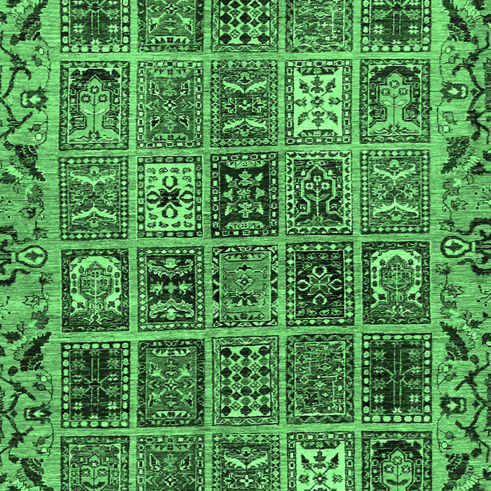 Abstract Emerald Green Modern Rug, abs715emgrn