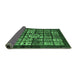 Sideview of Abstract Emerald Green Modern Rug, abs716emgrn