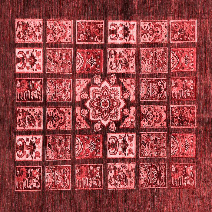 Abstract Red Modern Rug, abs716red