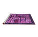 Sideview of Machine Washable Abstract Purple Modern Area Rugs, wshabs716pur