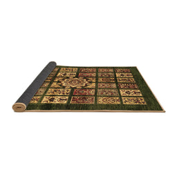 Sideview of Abstract Brown Modern Rug, abs716brn