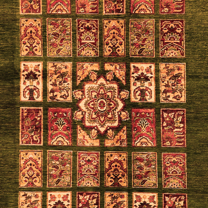 Abstract Orange Modern Rug, abs716org