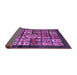 Sideview of Abstract Purple Modern Rug, abs716pur