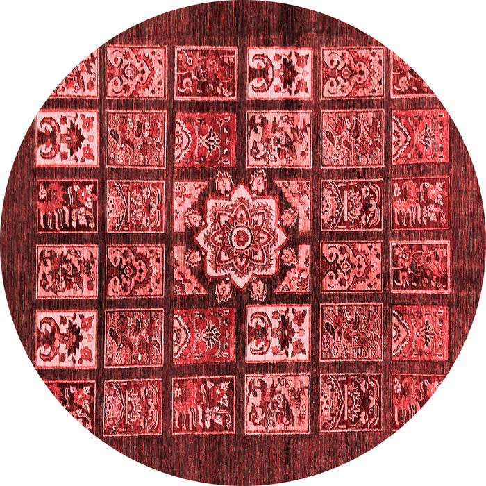 Abstract Red Modern Rug, abs716red