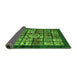 Sideview of Abstract Green Modern Rug, abs716grn