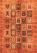 Machine Washable Abstract Orange Modern Area Rugs, wshabs717org