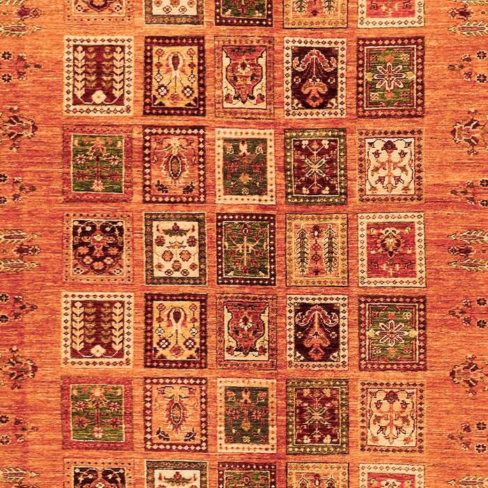 Machine Washable Abstract Orange Modern Area Rugs, wshabs717org