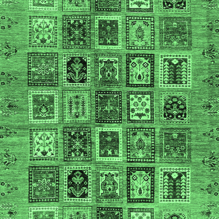 Machine Washable Abstract Emerald Green Modern Area Rugs, wshabs717emgrn