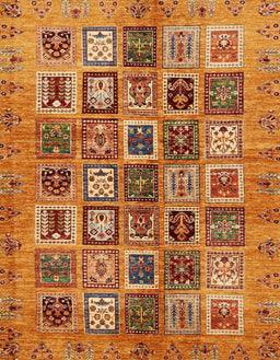 Abstract Orange Modern Rug, abs717