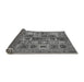 Sideview of Abstract Gray Modern Rug, abs717gry