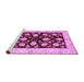 Sideview of Machine Washable Oriental Purple Traditional Area Rugs, wshabs718pur