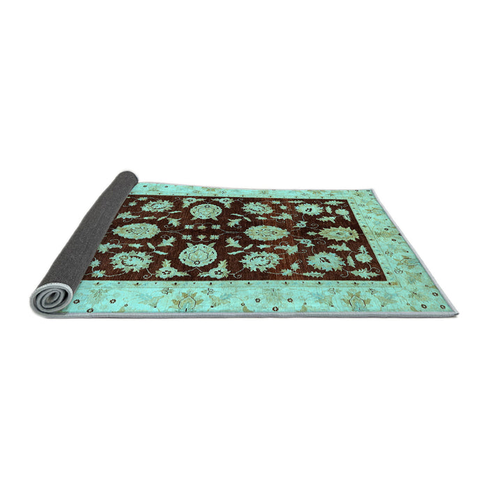 Sideview of Oriental Light Blue Traditional Rug, abs718lblu