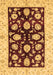 Machine Washable Oriental Brown Traditional Rug, wshabs718brn