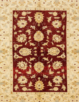Abstract Chrome Gold Yellow Oriental Rug, abs718