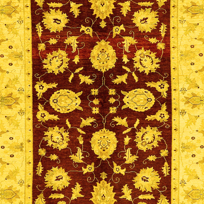 Oriental Yellow Traditional Rug, abs718yw