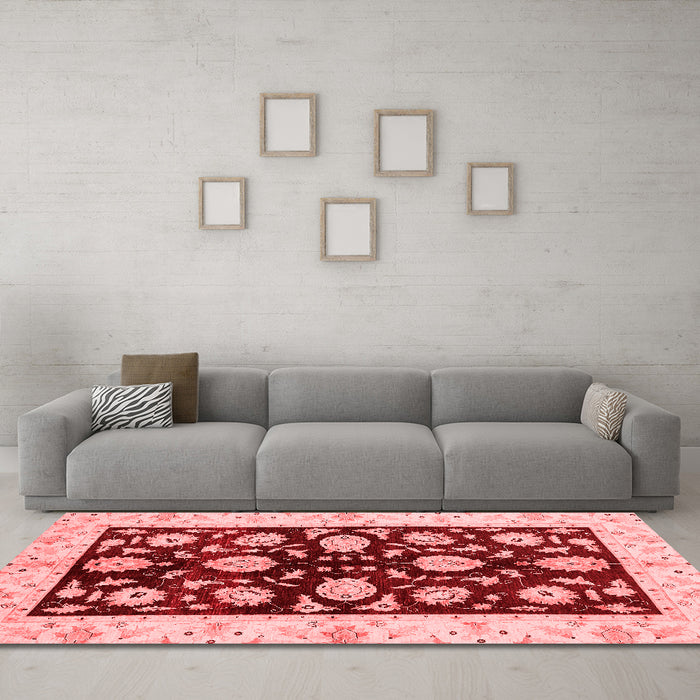 Traditional Red Washable Rugs