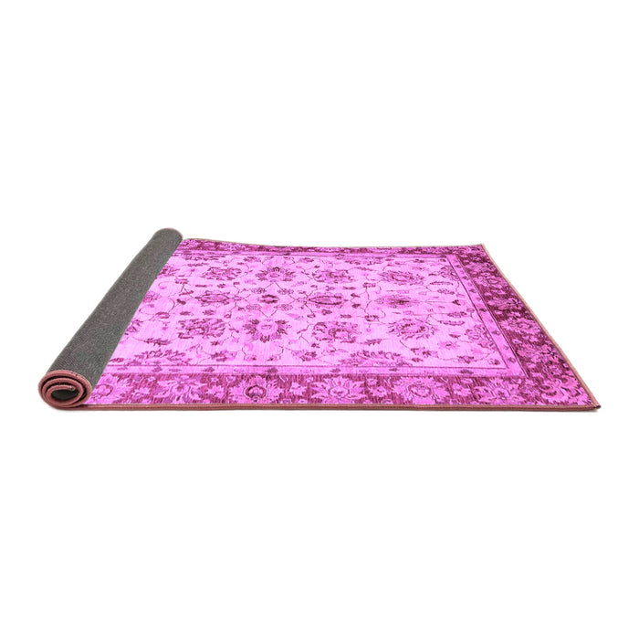 Sideview of Abstract Purple Modern Rug, abs719pur