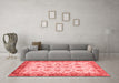 Modern Red Washable Rugs