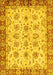 Machine Washable Abstract Yellow Modern Rug, wshabs719yw