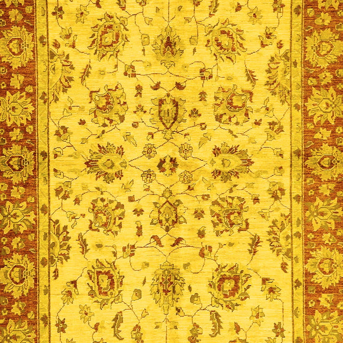 Machine Washable Abstract Yellow Modern Rug, wshabs719yw