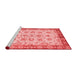 Modern Red Washable Rugs