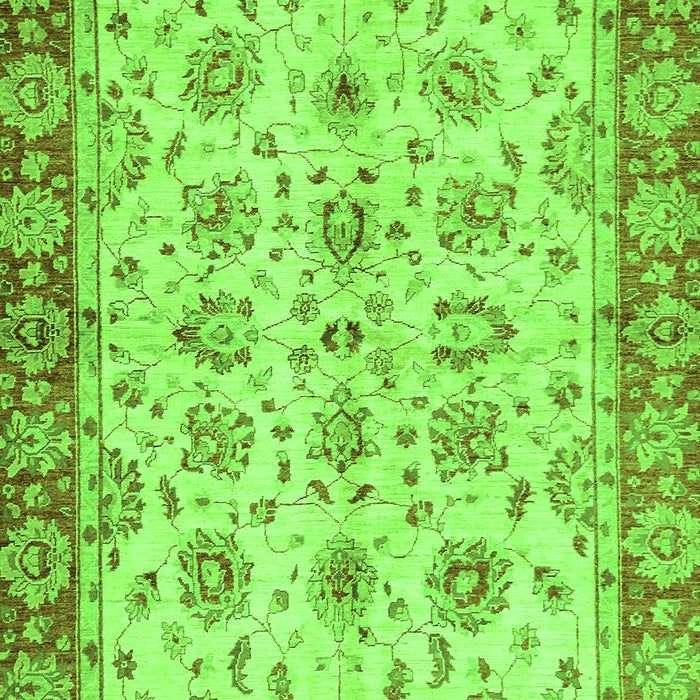 Machine Washable Abstract Green Modern Area Rugs, wshabs719grn