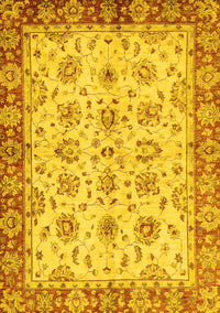 Abstract Yellow Modern Rug, abs719yw