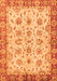 Machine Washable Abstract Orange Modern Area Rugs, wshabs719org