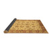 Sideview of Abstract Brown Modern Rug, abs719brn