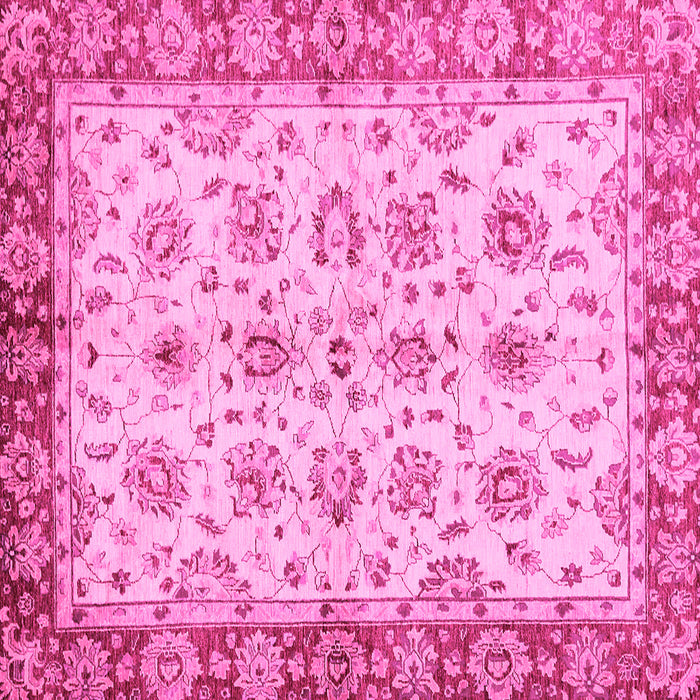 Square Abstract Pink Modern Rug, abs719pnk