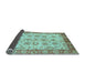 Sideview of Abstract Light Blue Modern Rug, abs719lblu