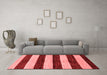 Modern Red Washable Rugs