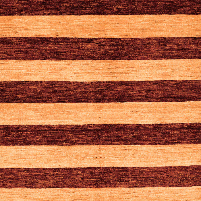 Square Abstract Orange Modern Rug, abs71org