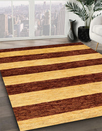 Abstract Orange Modern Rug, abs71