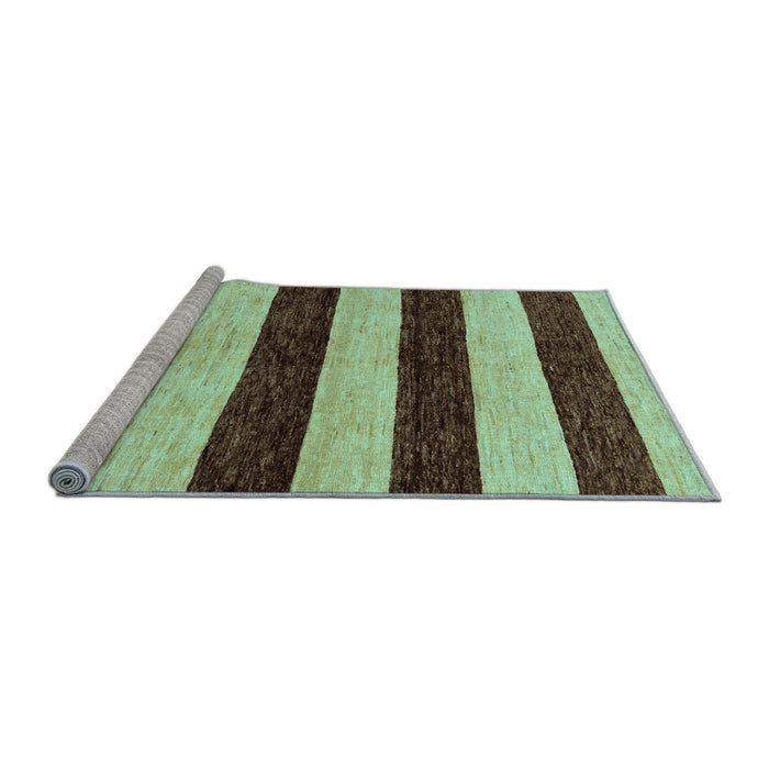 Sideview of Machine Washable Abstract Light Blue Modern Rug, wshabs71lblu