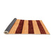 Sideview of Abstract Orange Modern Rug, abs71org