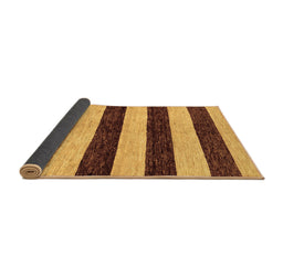 Sideview of Abstract Brown Modern Rug, abs71brn