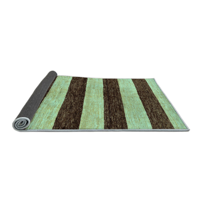 Sideview of Abstract Light Blue Modern Rug, abs71lblu