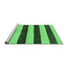 Sideview of Machine Washable Abstract Emerald Green Modern Area Rugs, wshabs71emgrn