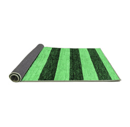 Sideview of Abstract Emerald Green Modern Rug, abs71emgrn