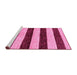 Sideview of Machine Washable Abstract Pink Modern Rug, wshabs71pnk