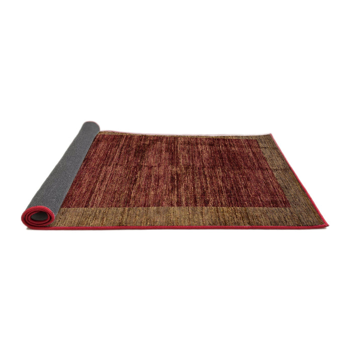 Sideview of Abstract Red Modern Rug, abs72