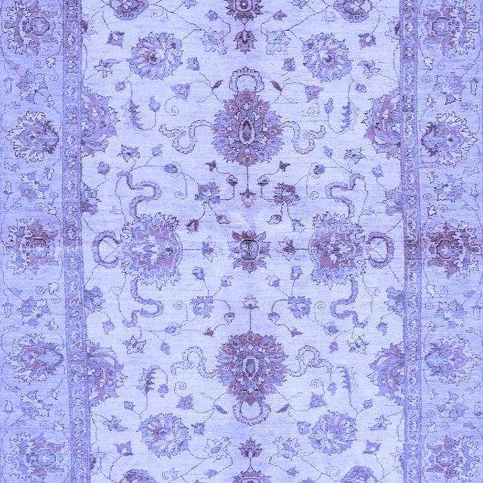 Machine Washable Oriental Blue Traditional Rug, wshabs720blu